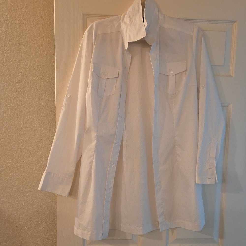 White Button-Up Shirt